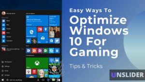 Ways to optimize windows 10 for gaming
