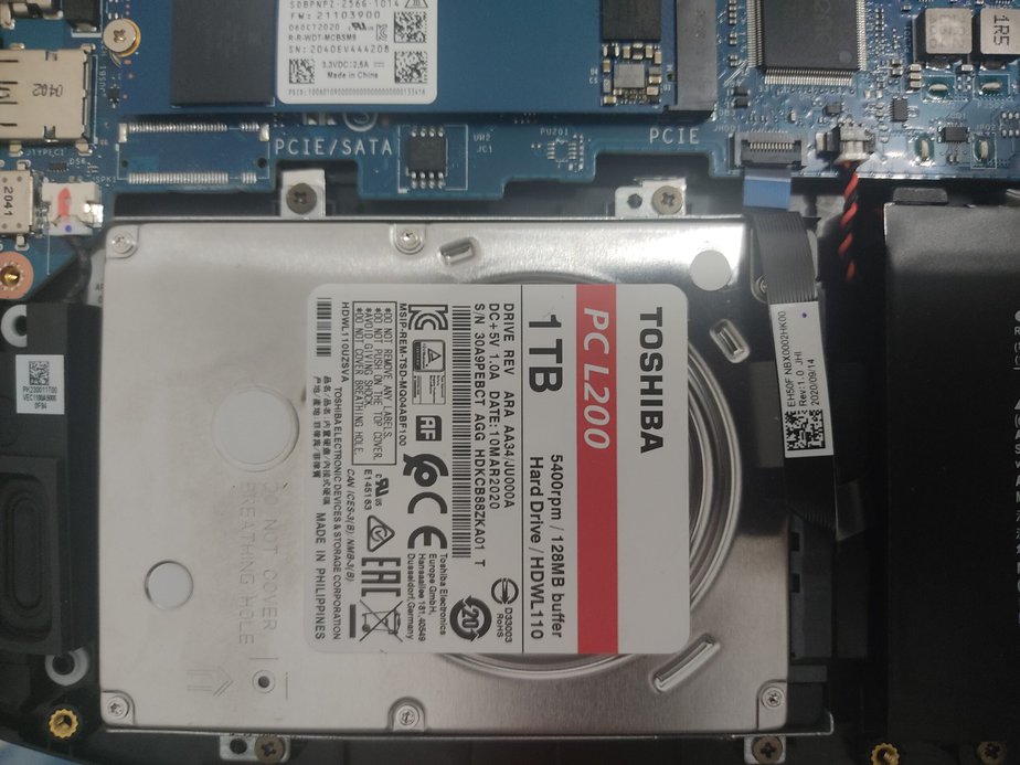 Laptop HDD and SSD image