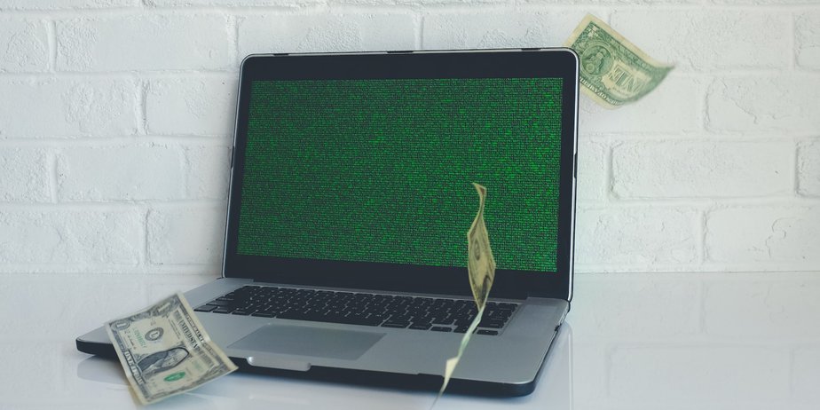 laptop and money image