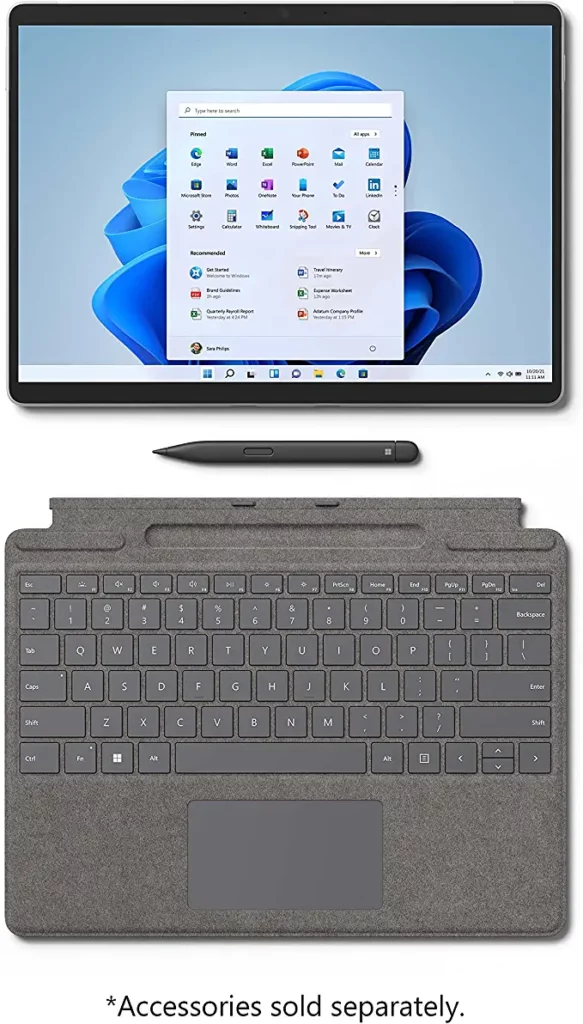 touchscreen laptop microsoft surface pro 8