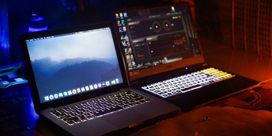 two laptops image