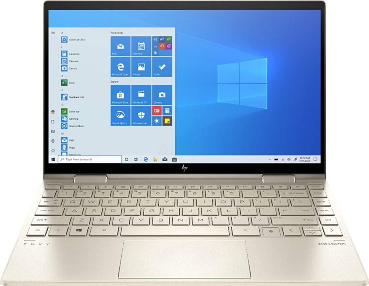 best laptop for writers hp envy x360