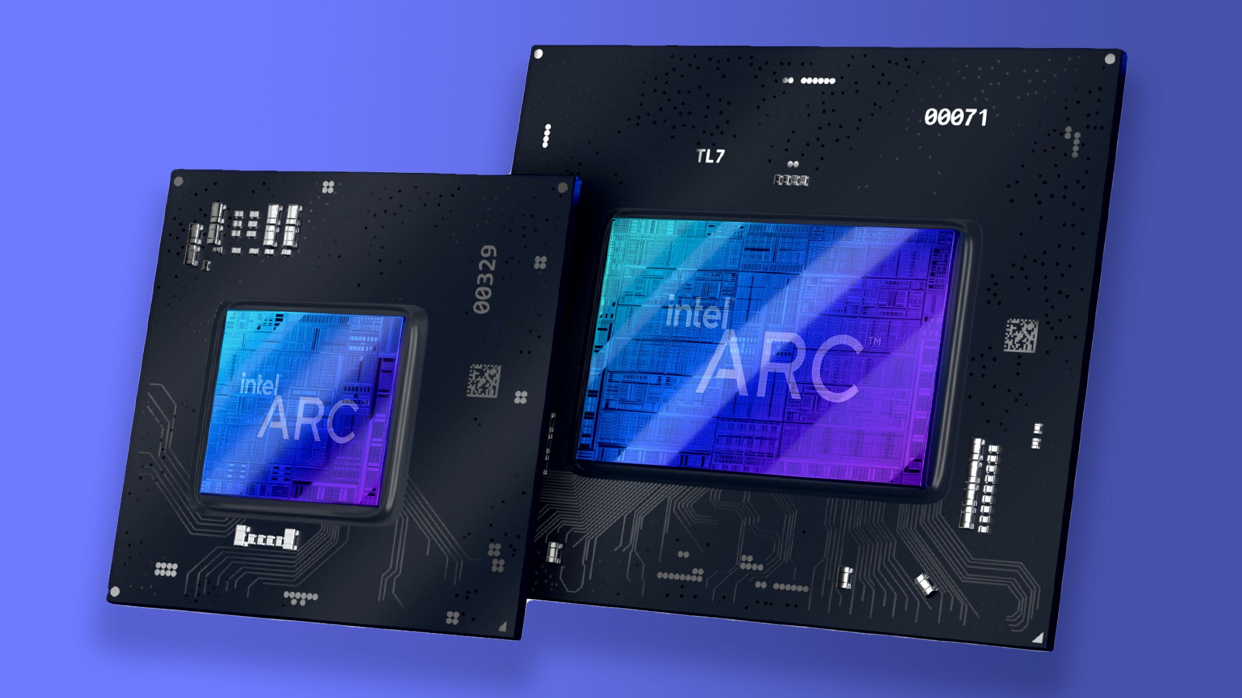 Intel Arc GPU die image