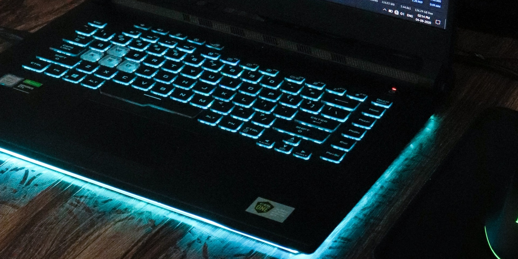 Laptop backlit keyboard image