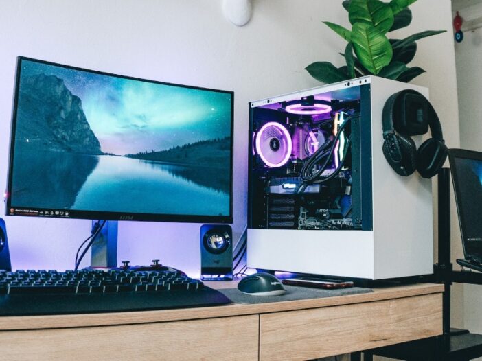gaming pc setup image