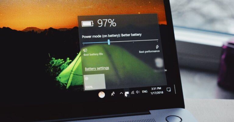 laptop battery life indicator