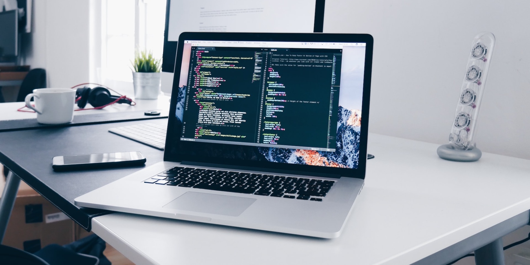 Laptop programming image