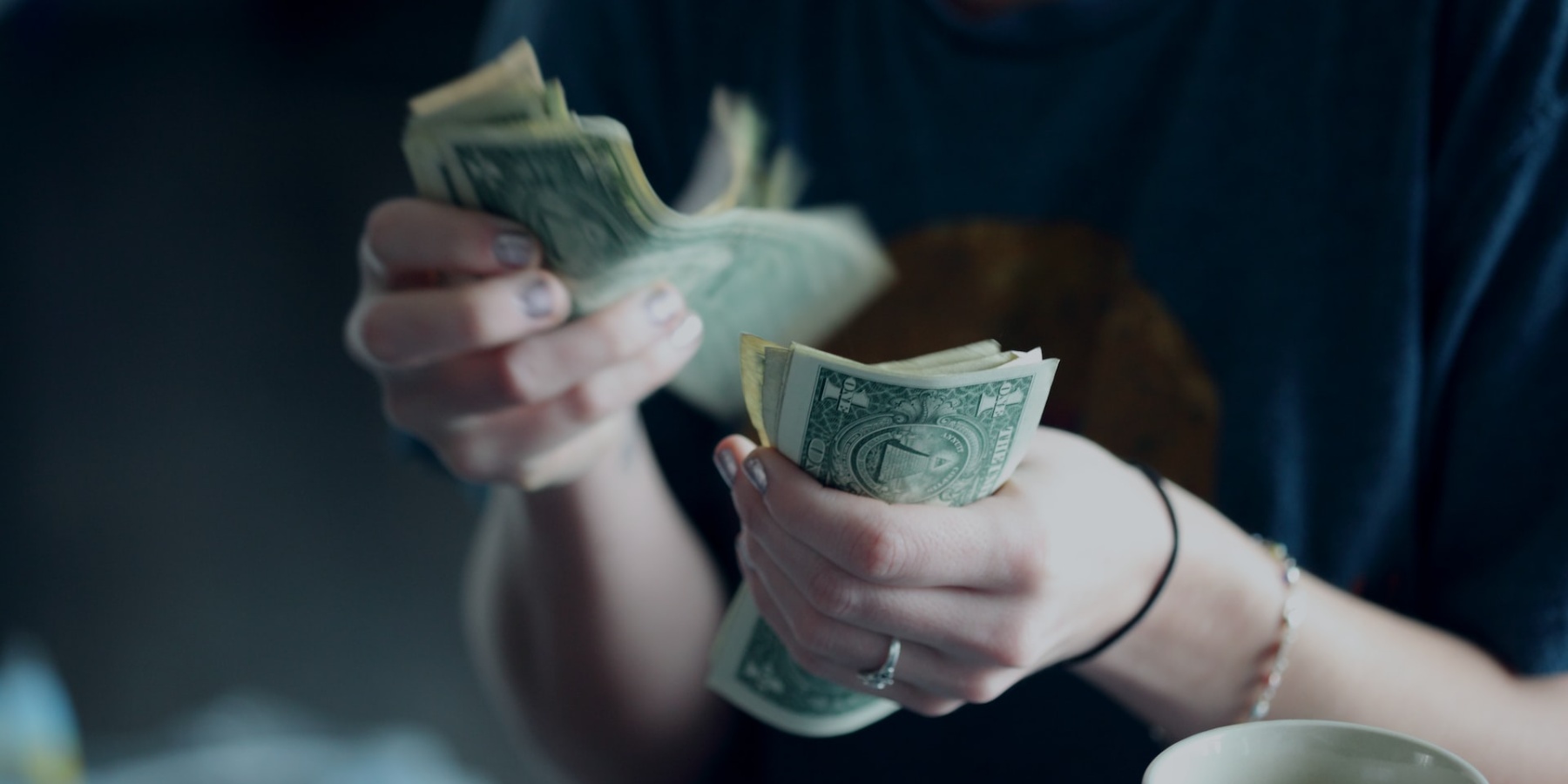 Counting money image