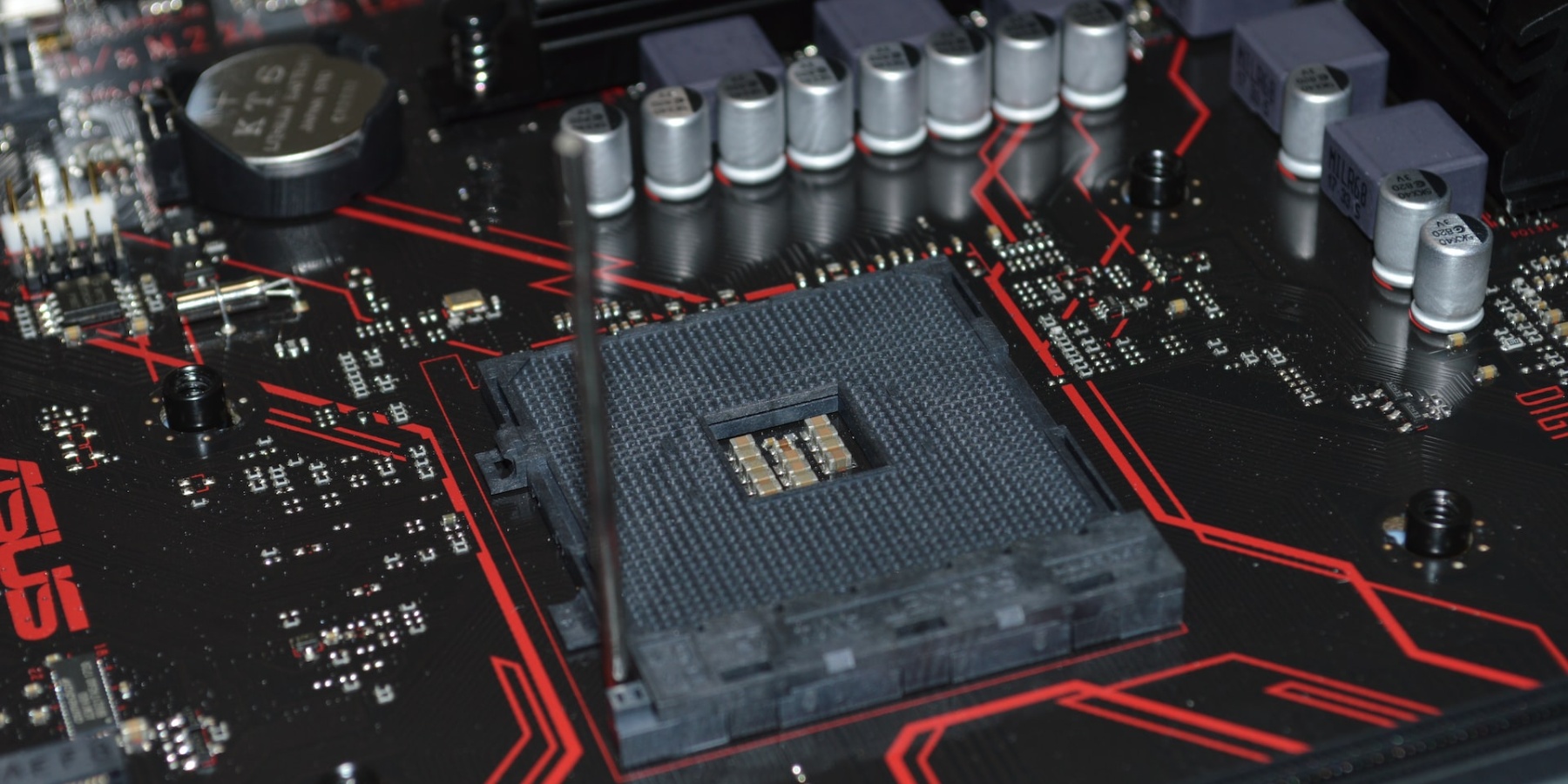 Red motherboard image