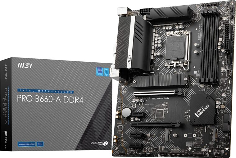 MSI PRO B660-A DDR4 Motherboard