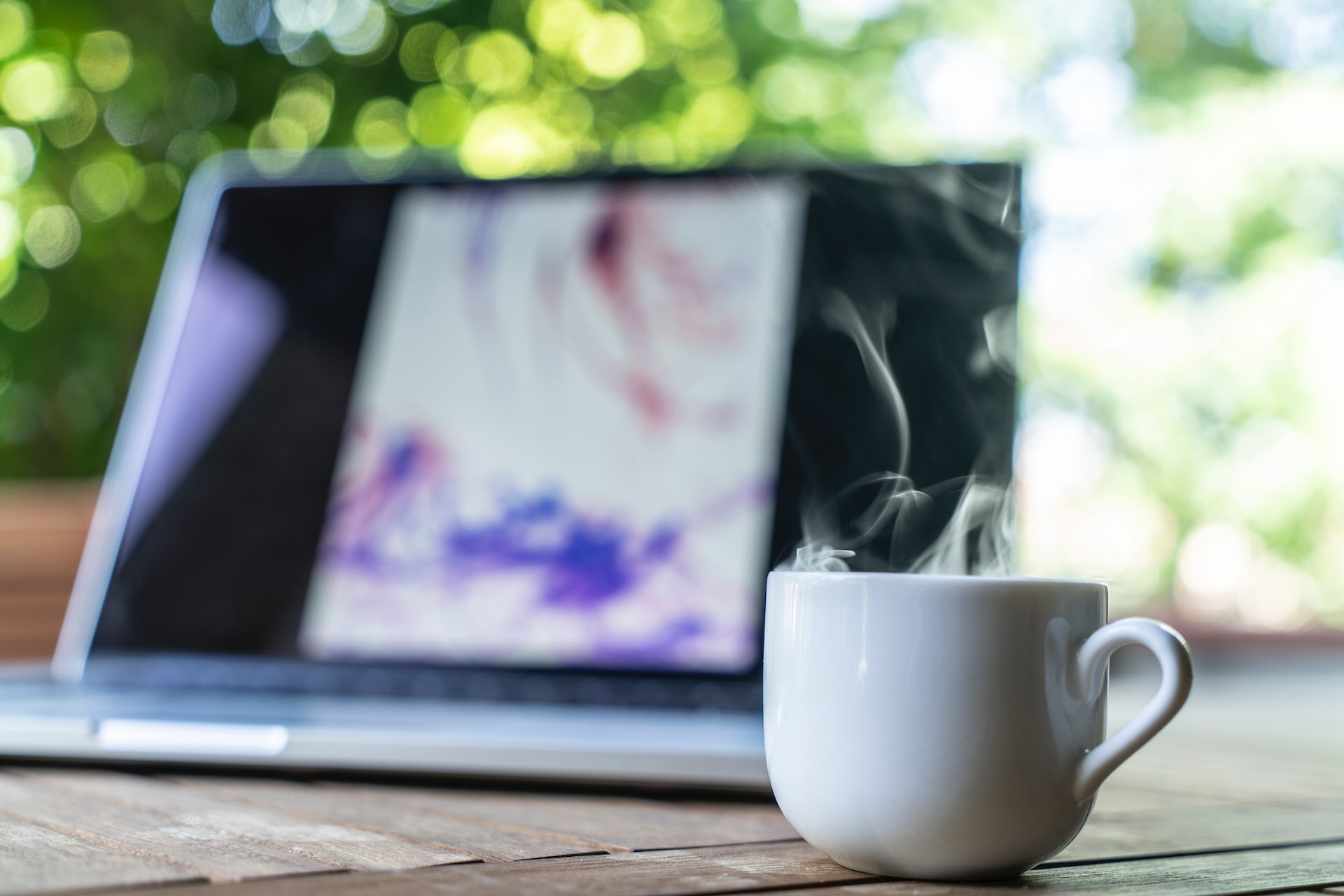 laptop and coffee cup image