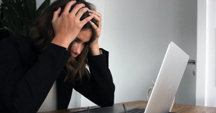 laptop and stress image