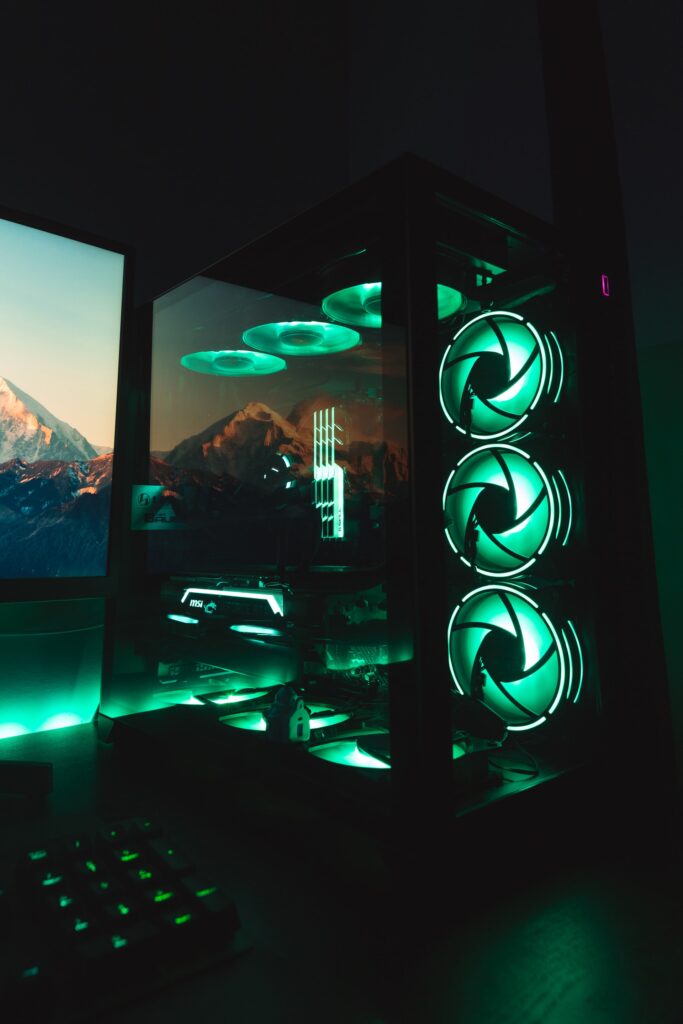 rgb fans in PC image