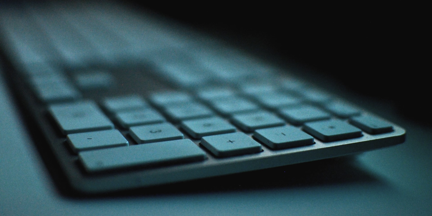 Flat membrane keyboard