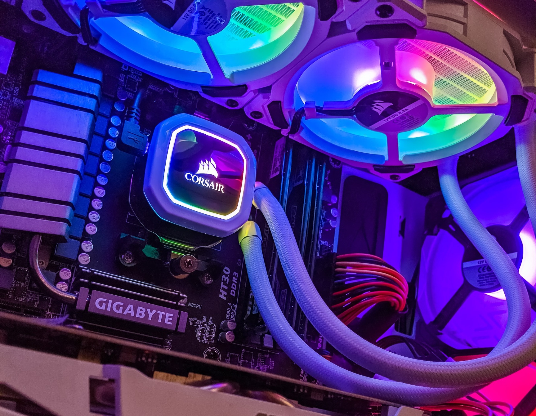 liquid cooler with RGB image