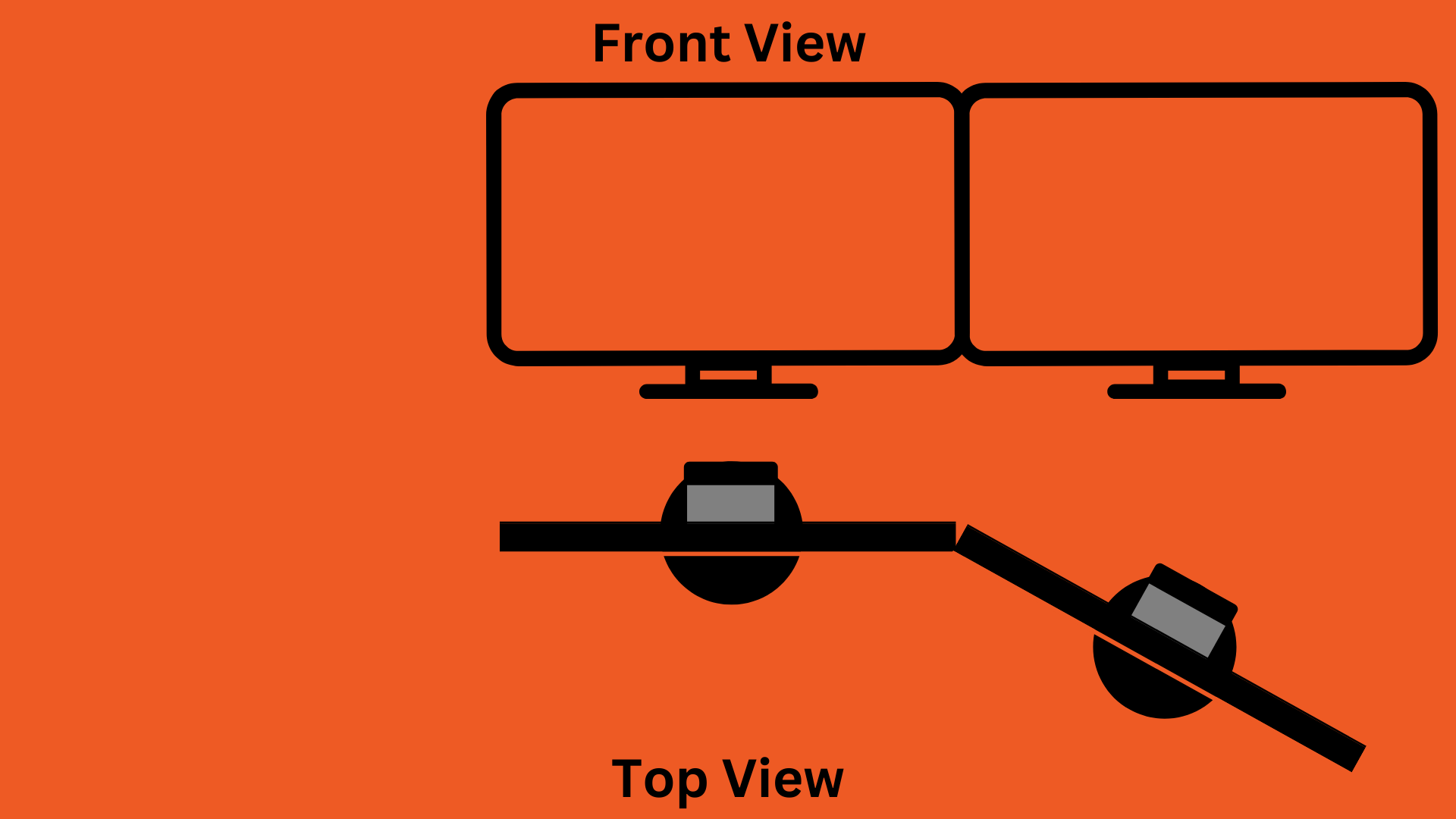 primary and secondary dual monitor setup