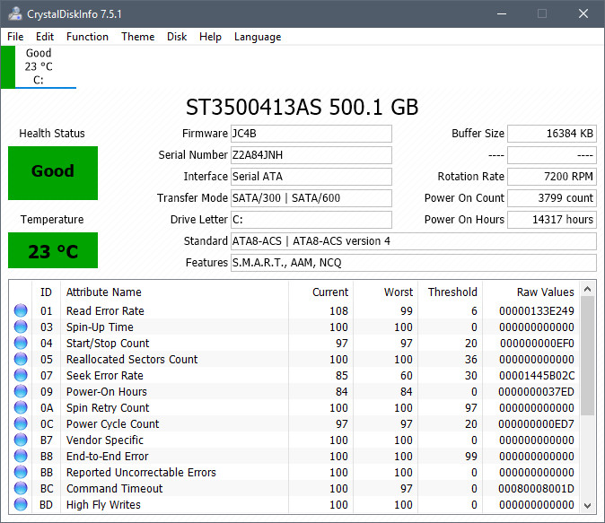 CrystalDiskInfo UI image