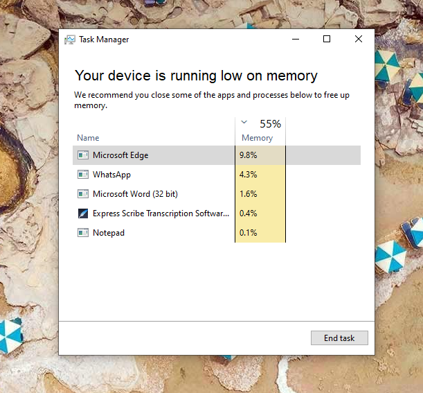 Memory error image