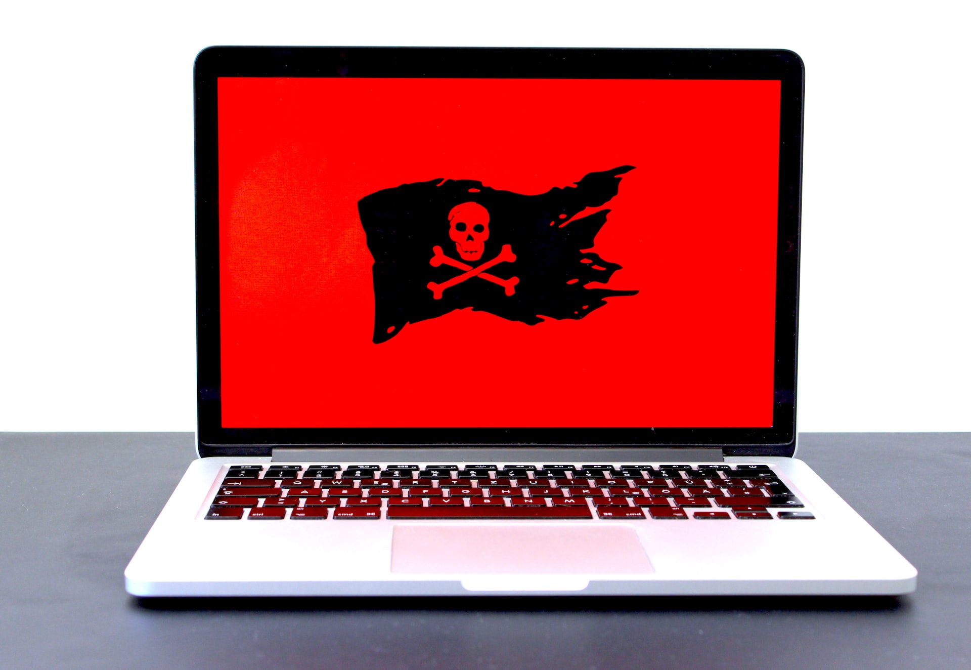 Virus on a macbook image