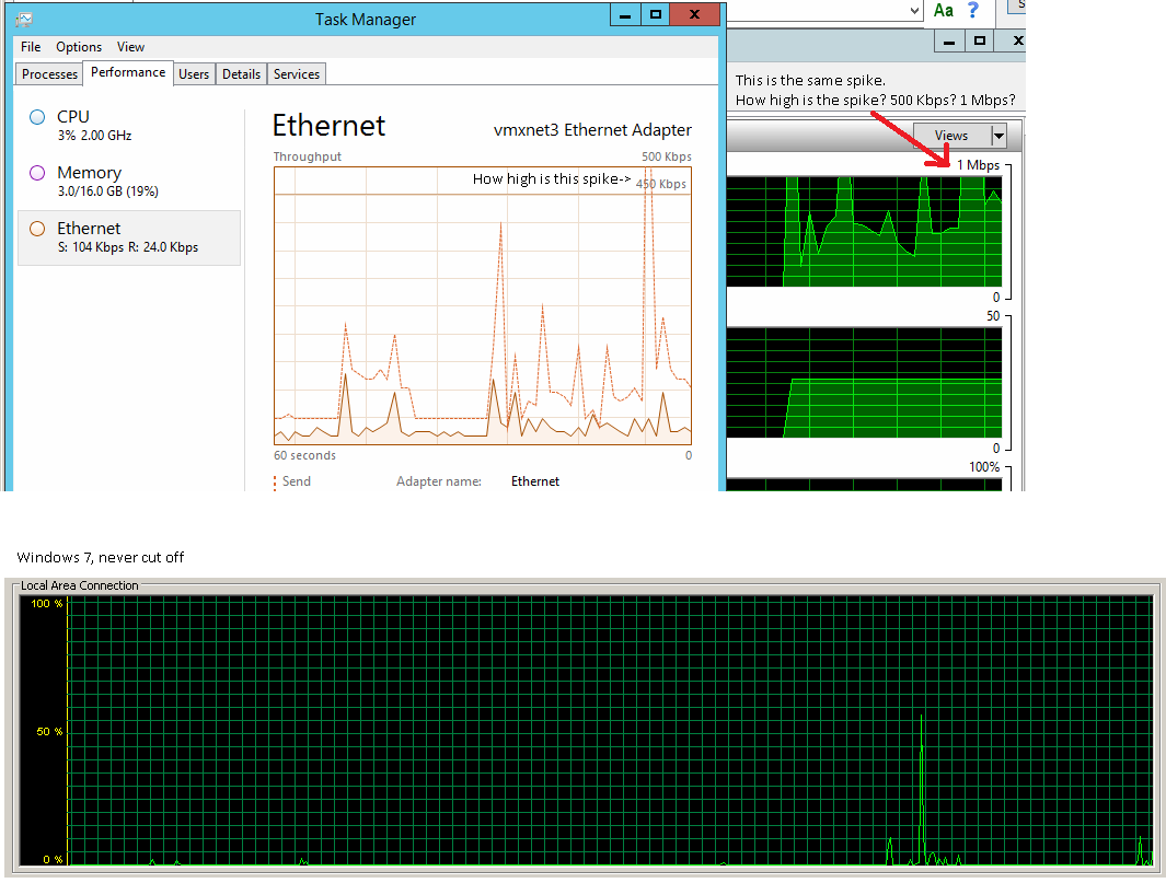 windows performance monitor UI