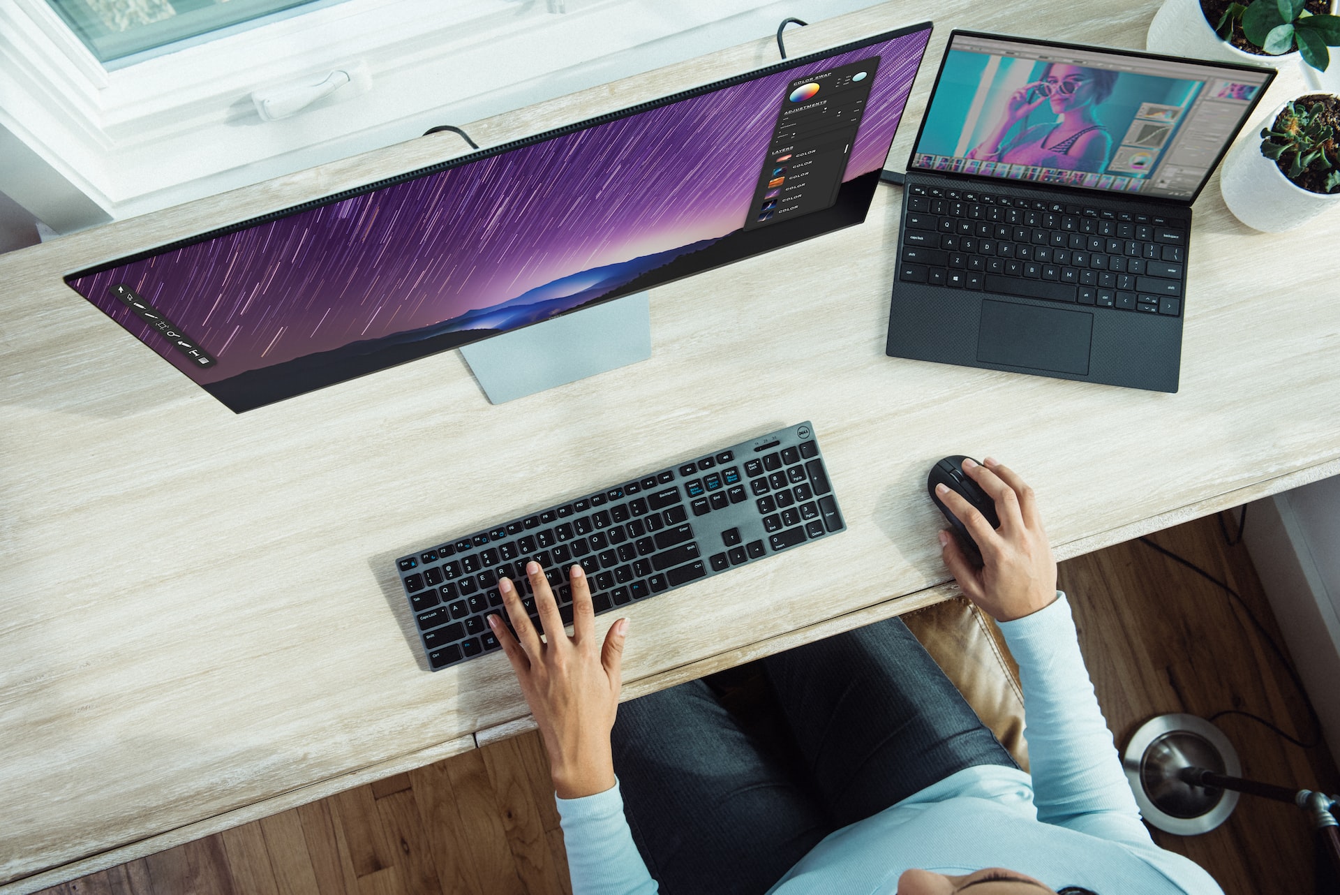 Wireless mouse and keyboard setup image