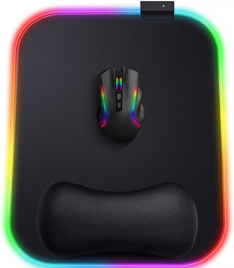 Gimars RGB Mouse Pad with Wrist Rest image