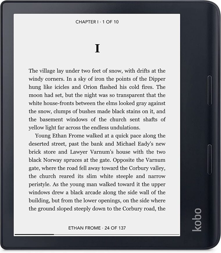 tablets for audiobooks Kobo Sage