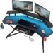 Auromie 72 inch Gaming Desk with Power Outlet & Led Strip image