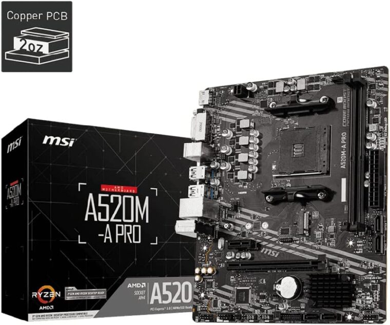 MSI A520M-A PRO Gaming Motherboard image