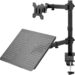 VIVO Black Fully Adjustable Single Computer Monitor and Laptop Desk Mount Combo image