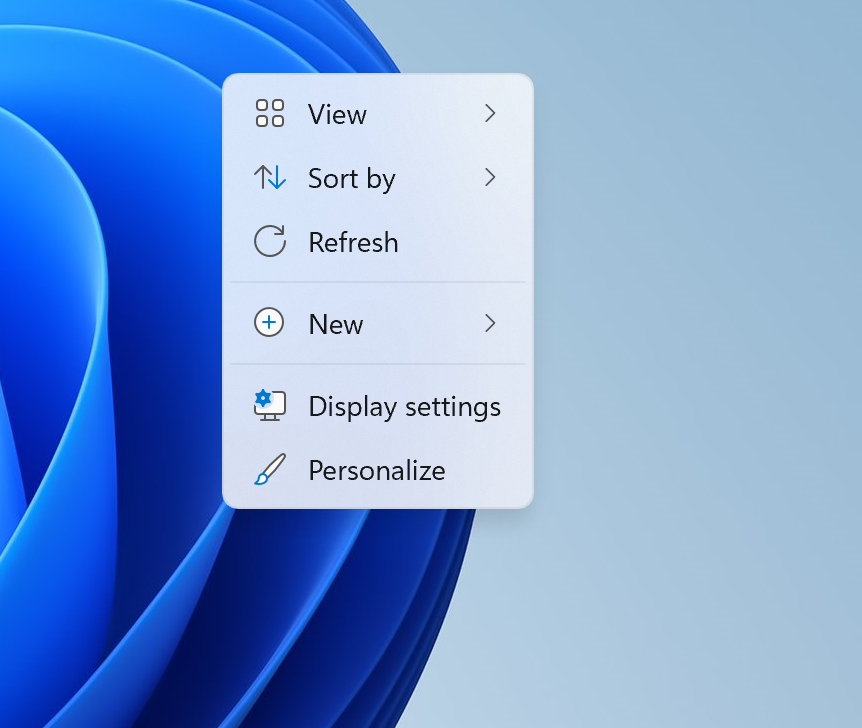 Windows 11 context menu image