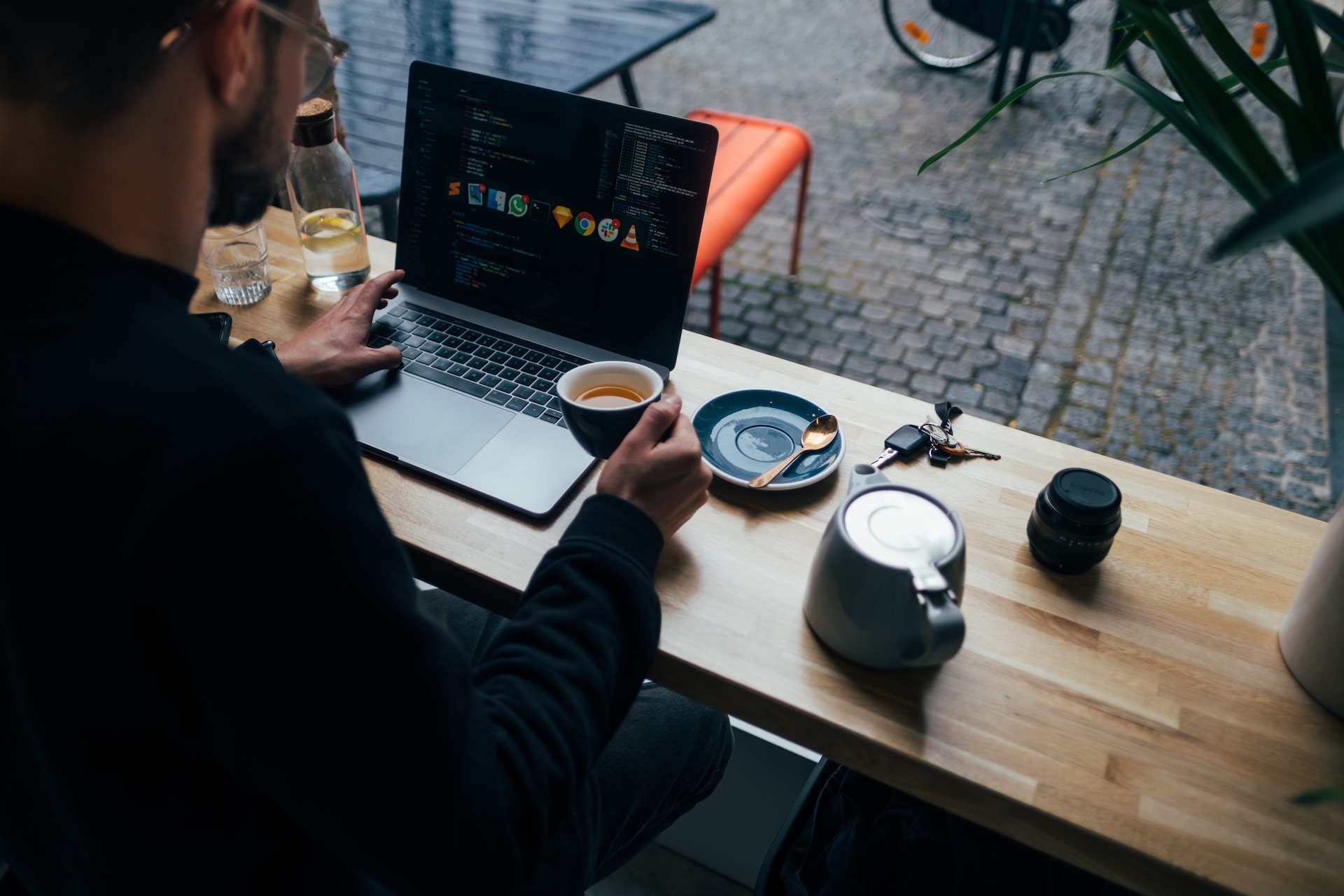 Multitasking on a MacBook image