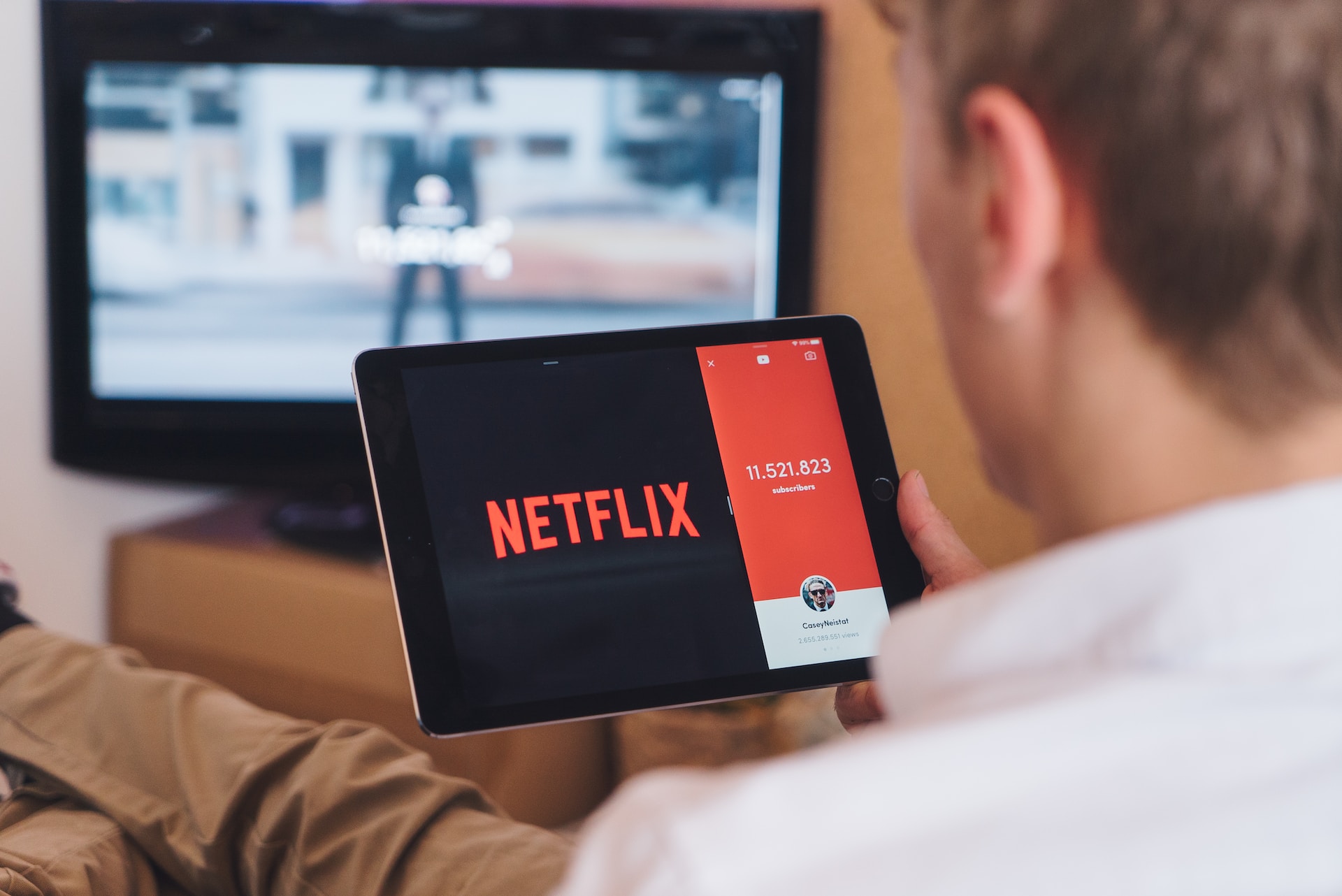 Netflix on a tablet image
