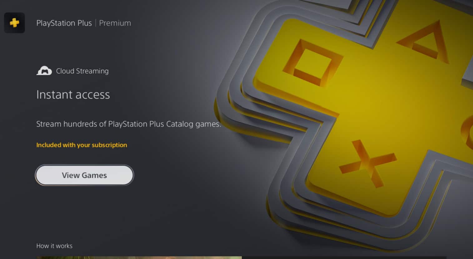 PlayStation Plus Cloud Streaming