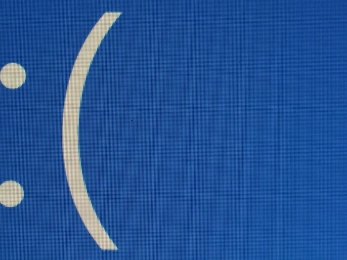 Blue Screen emoticon