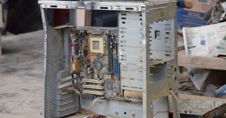 Broken computer image
