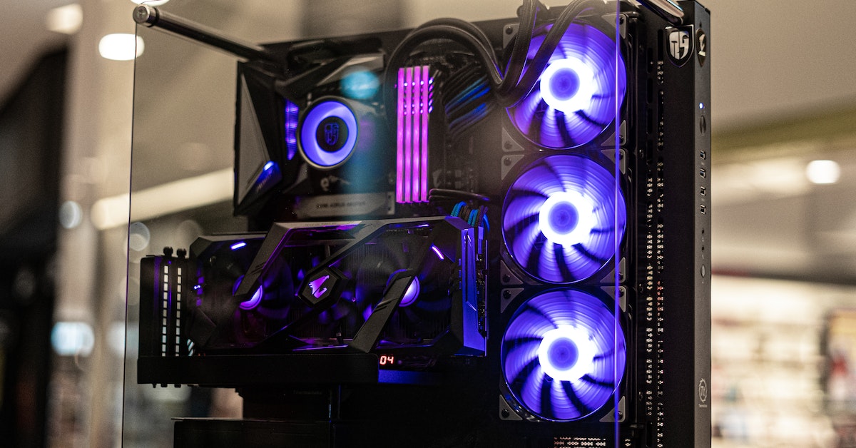 Open air PC case image
