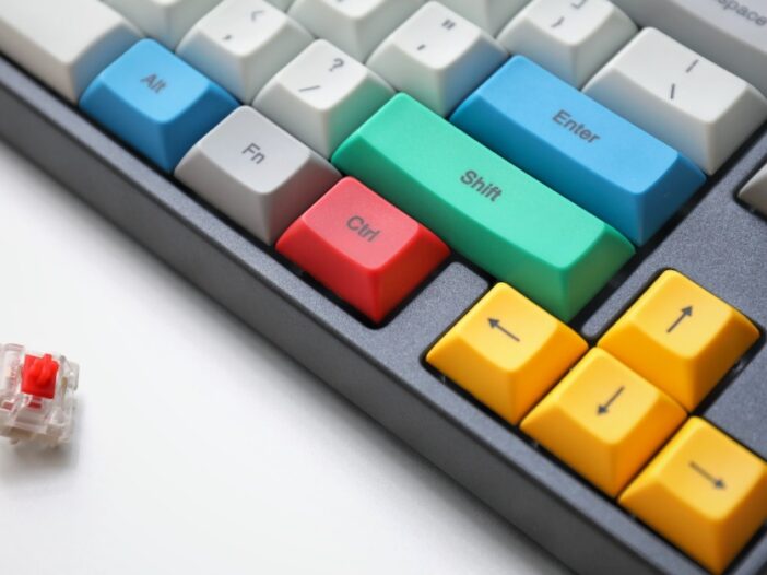 Colorful mechanical keyboard image