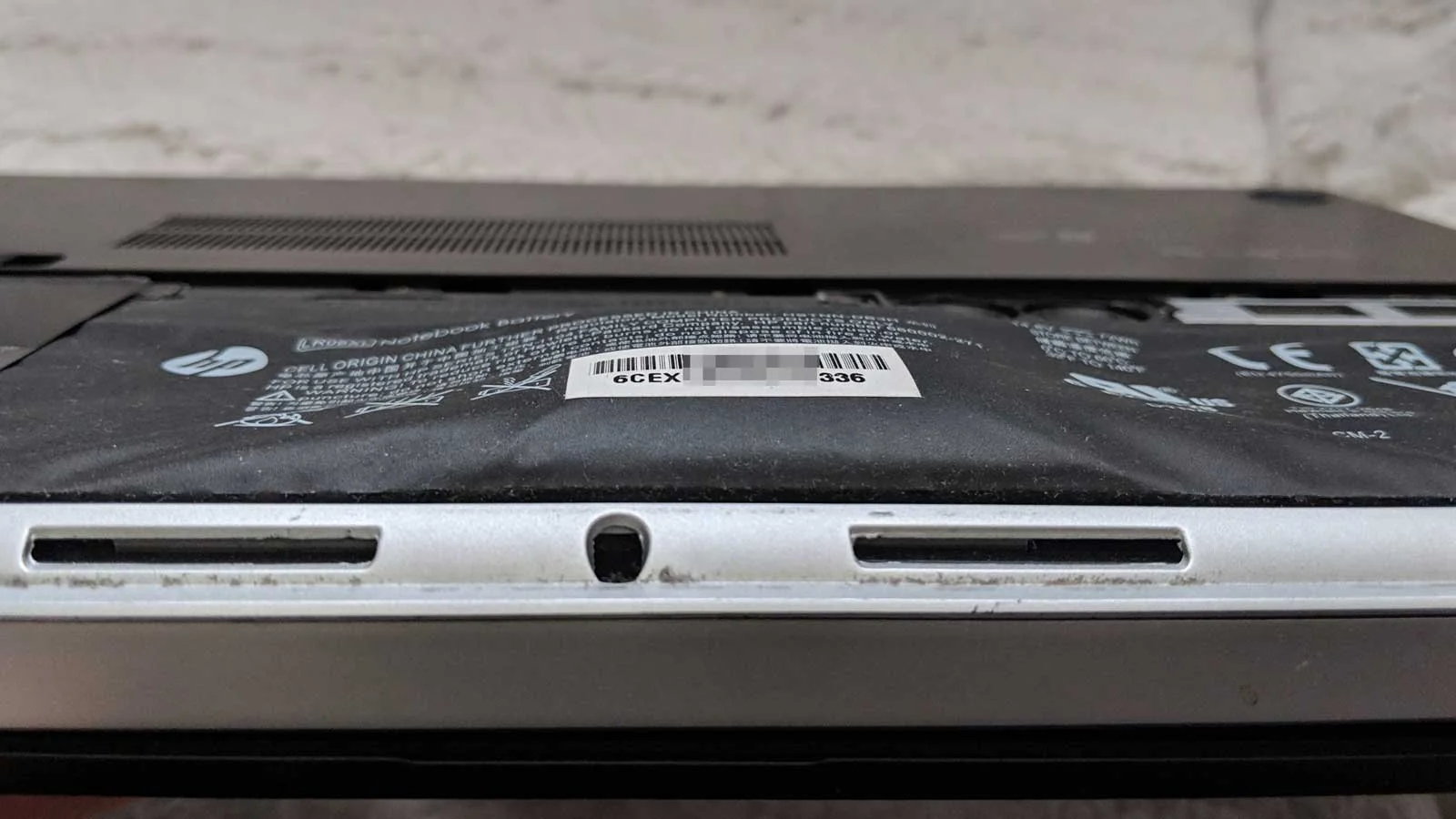 Swollen battery image