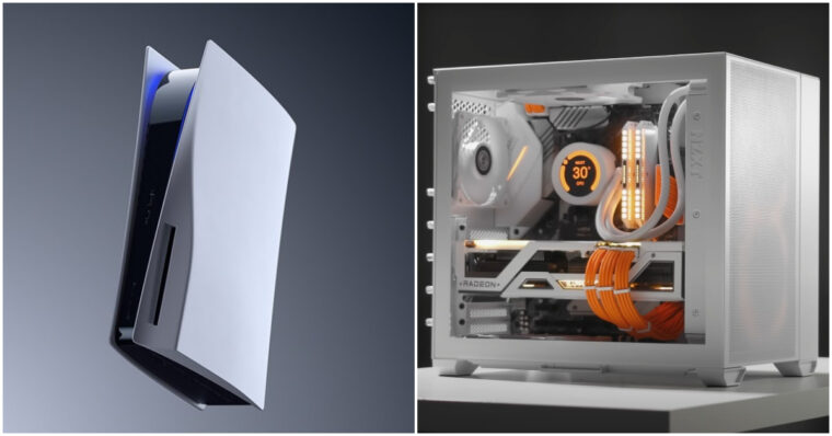 console vs gaming PC image