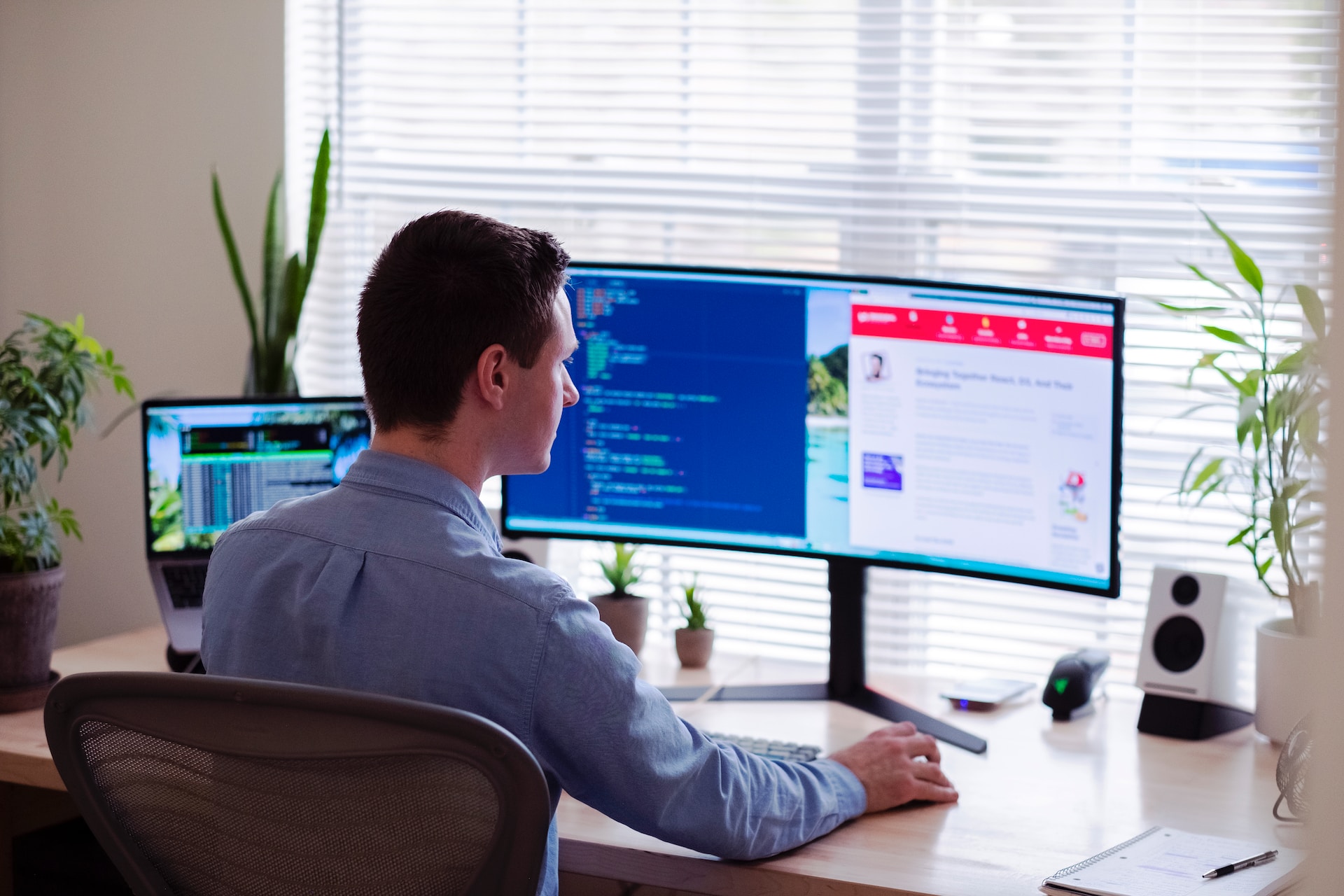 4K monitor at work image