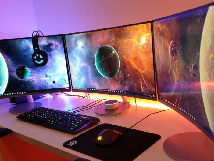 Multiple monitor setup image