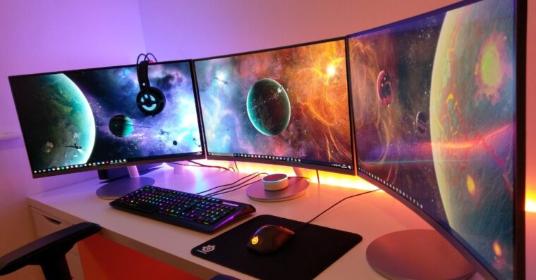 Multiple monitor setup image