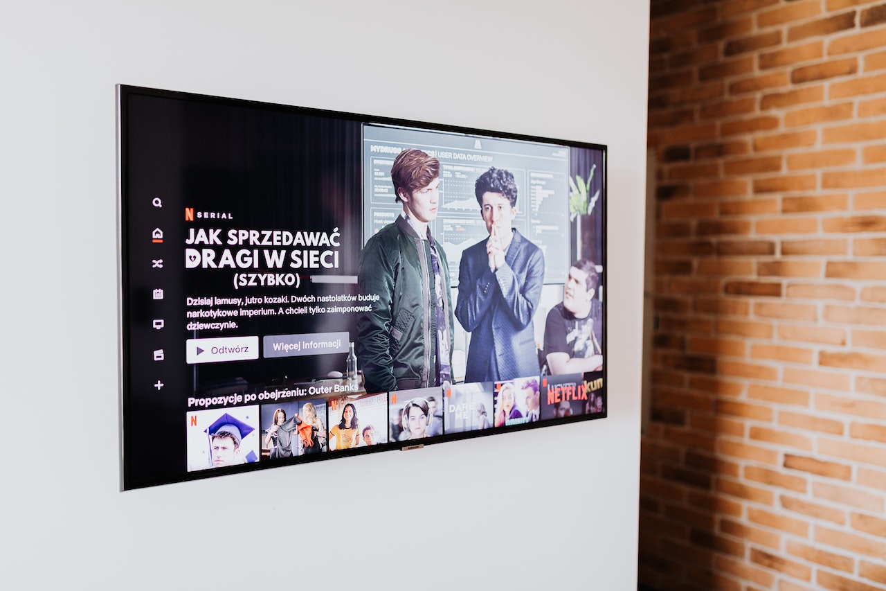 TV on a wall