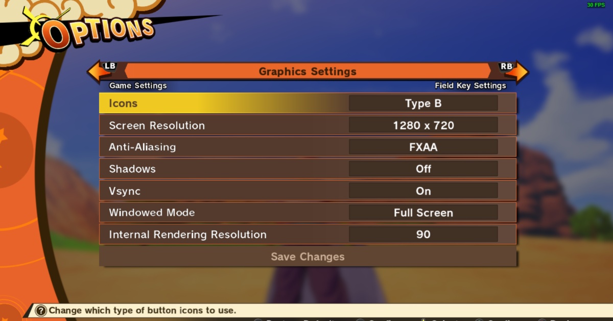 VSync in the settings