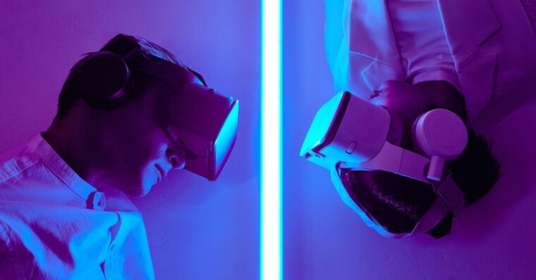 dual VR headsets image