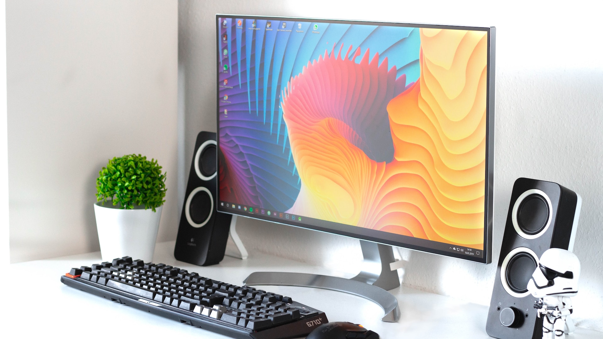 flat screen setup