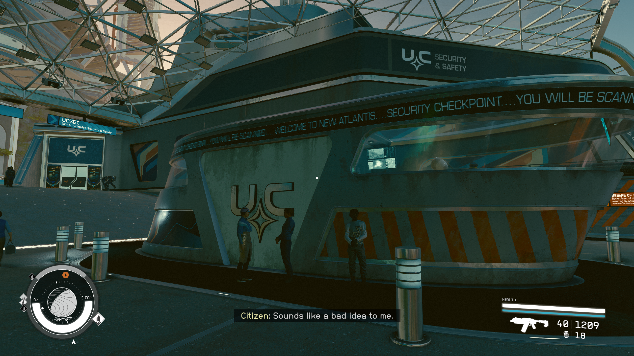 Starfield with default FSR Upscaling