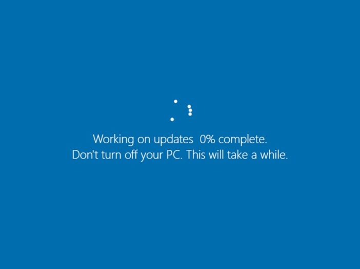 Windows Update screen