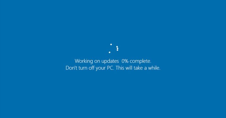 Windows Update screen